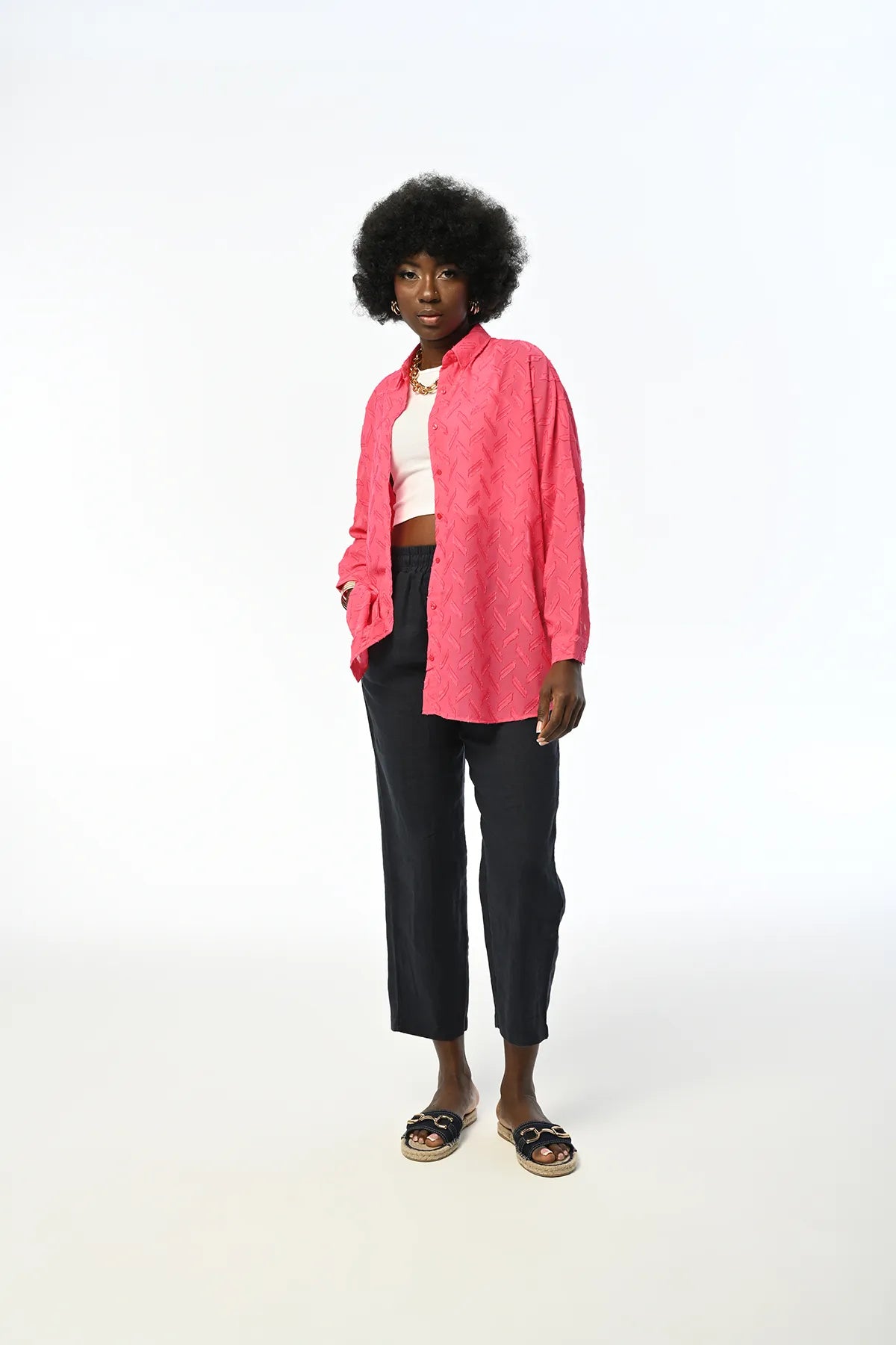 Oversize Cut Kimono With Sequined Back And Sleeve