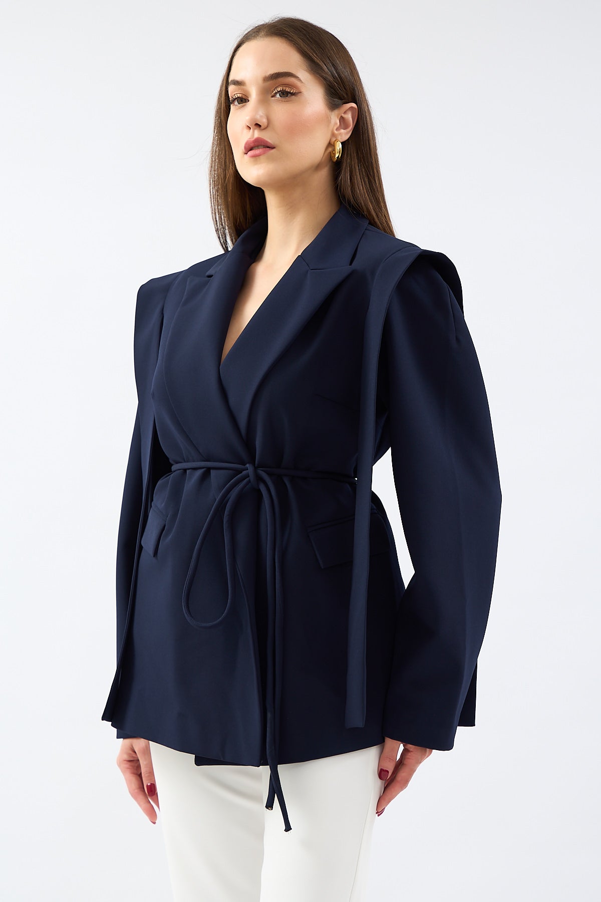 Oversize Cool Jacket Navy Blue - Lebbse