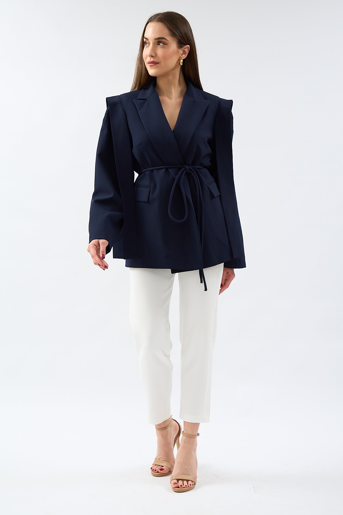 Oversize Cool Jacket Navy Blue - Lebbse