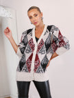 Offwhite Diamond Stone Cardigan