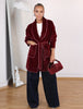 Burgundy Fur Cardigan