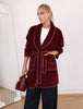 Burgundy Fur Cardigan