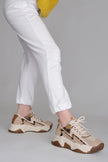 Women's Leopard Detail Sneakers Desya - Beige