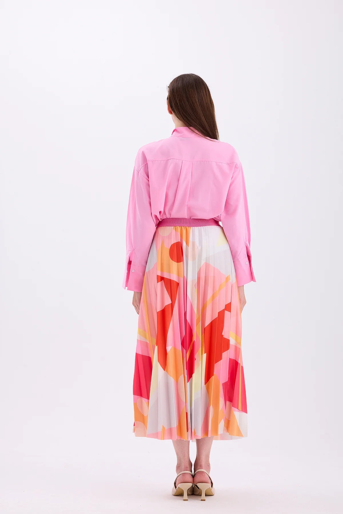 PATTERNED DRY ROSE PLEATED SKIRT | November Vibes | Skirt | Lebbse PATTERNED DRY ROSE PLEATED SKIRT | November Vibes | Skirt | Lebbse