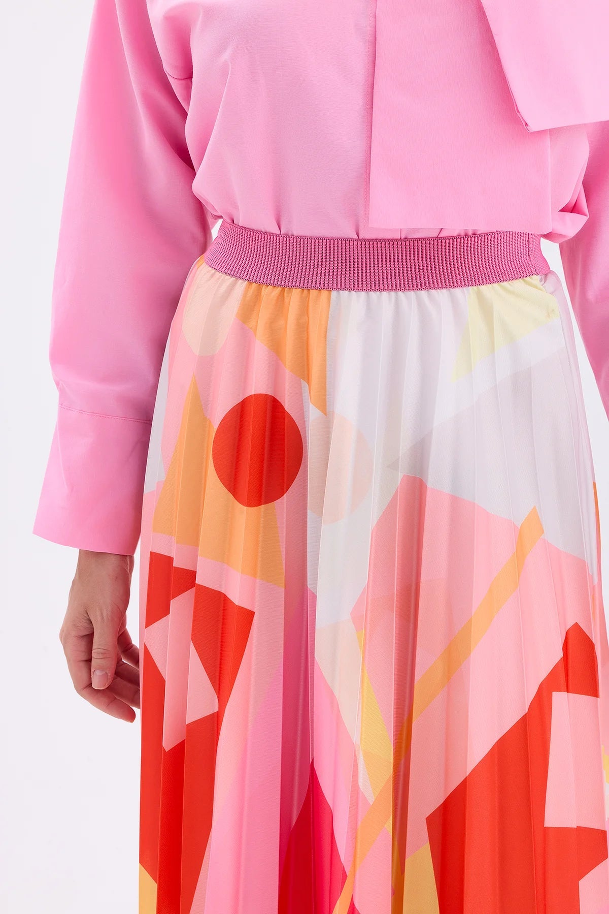 PATTERNED DRY ROSE PLEATED SKIRT | November Vibes | Skirt | Lebbse PATTERNED DRY ROSE PLEATED SKIRT | November Vibes | Skirt | Lebbse