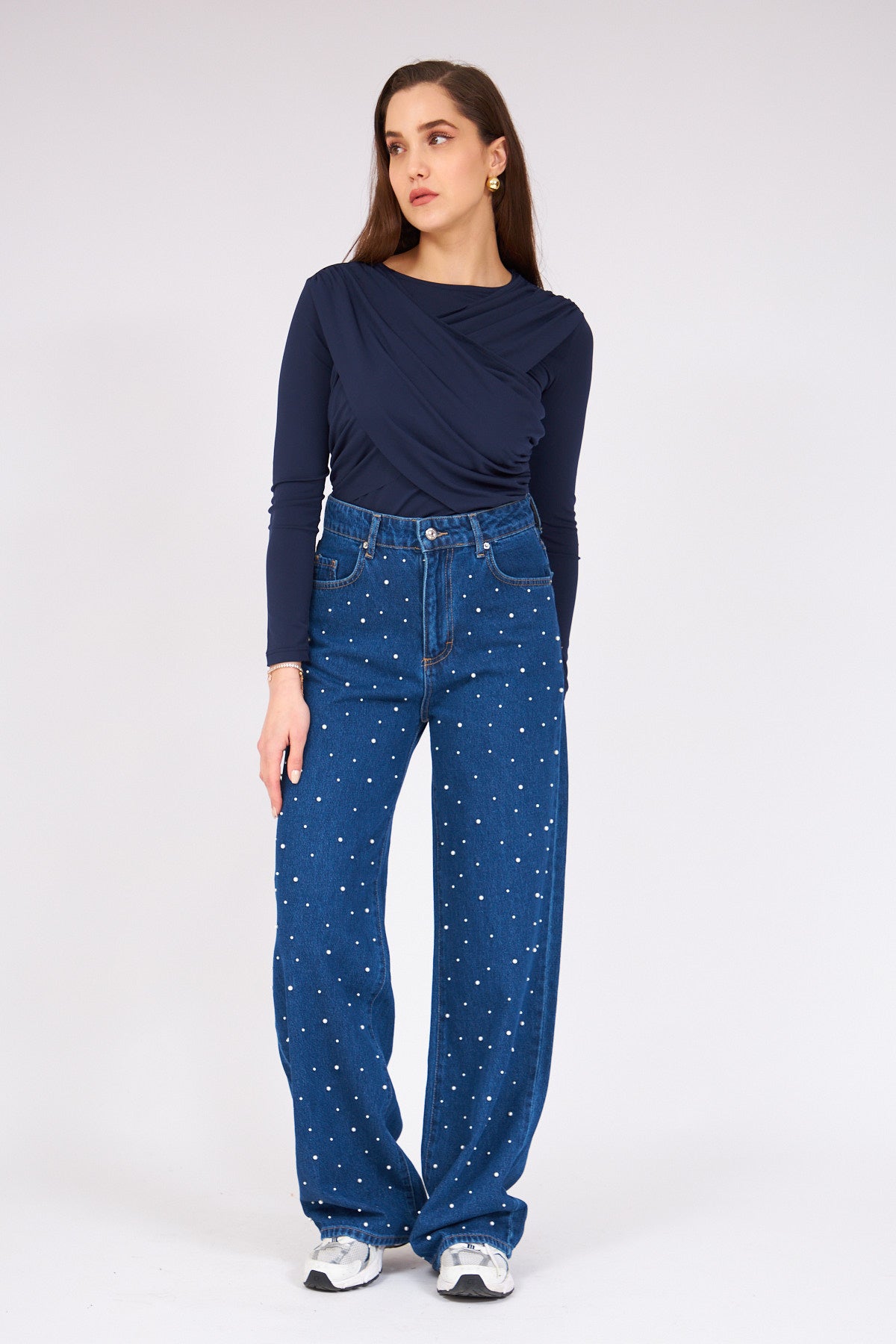 Pearl Stone Jean Blue - Lebbse