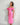 PINK COLLAR FRILLY FITTED DRESS - Lebbse
