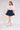 Pleated Mini Denim Skirt Blue - Lebbse