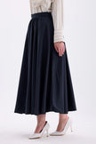 PLEATED NAVY BLUE SKIRT - Lebbse
