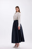 PLEATED NAVY BLUE SKIRT - Lebbse