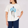 Print and Zipper Detailed Tshirt - Lebbse