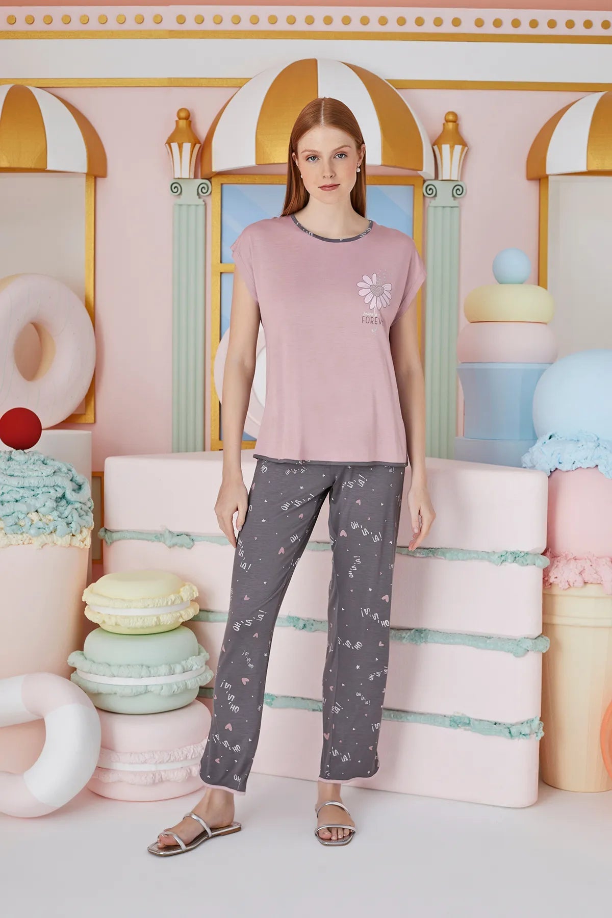 PRINTED PAJAMA SET - Lebbse