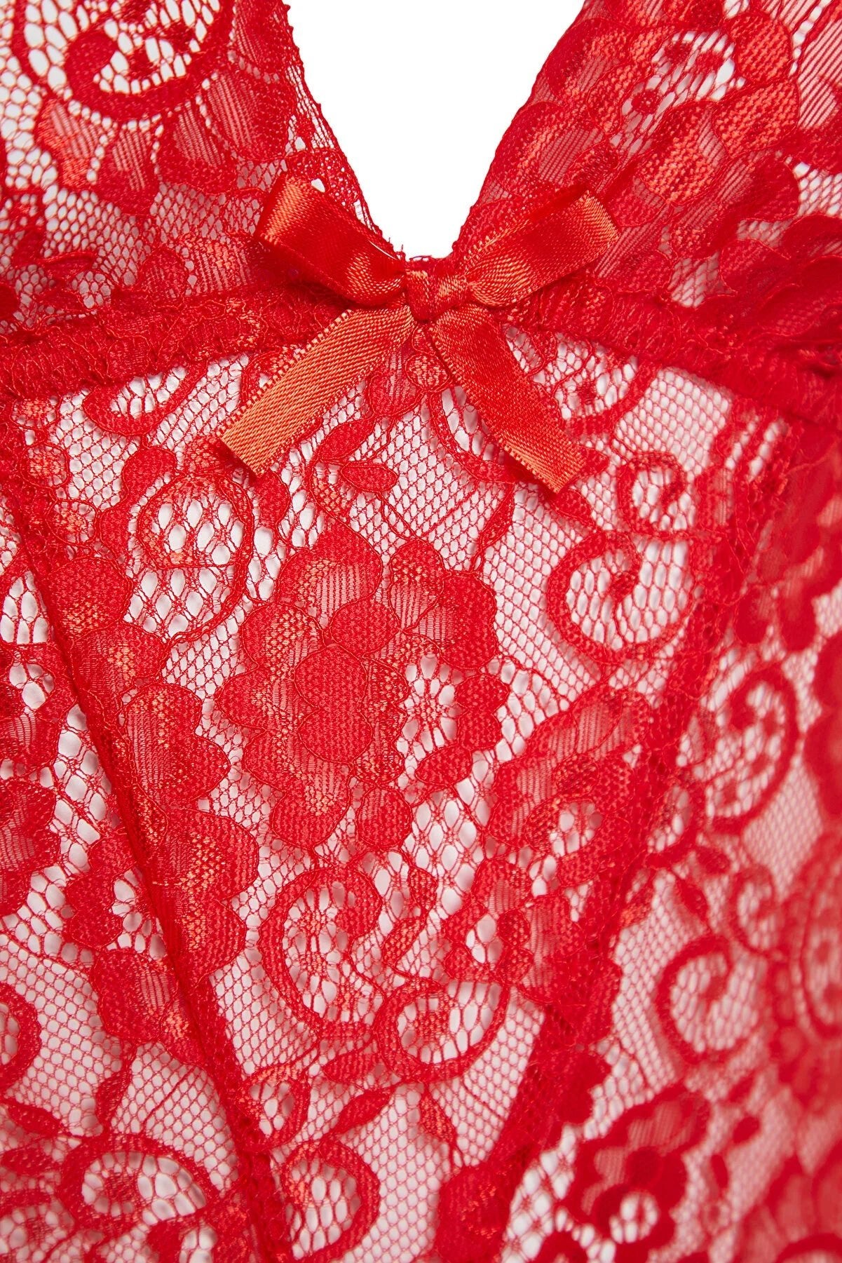 Red Lace Stud Knitted Body | Clothing | Home Wear | Lingerie Red Lace Stud Knitted Body | Clothing | Home Wear | Lingerie