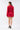 Rose Detail Jacket Mini Skirt Set Red - Lebbse