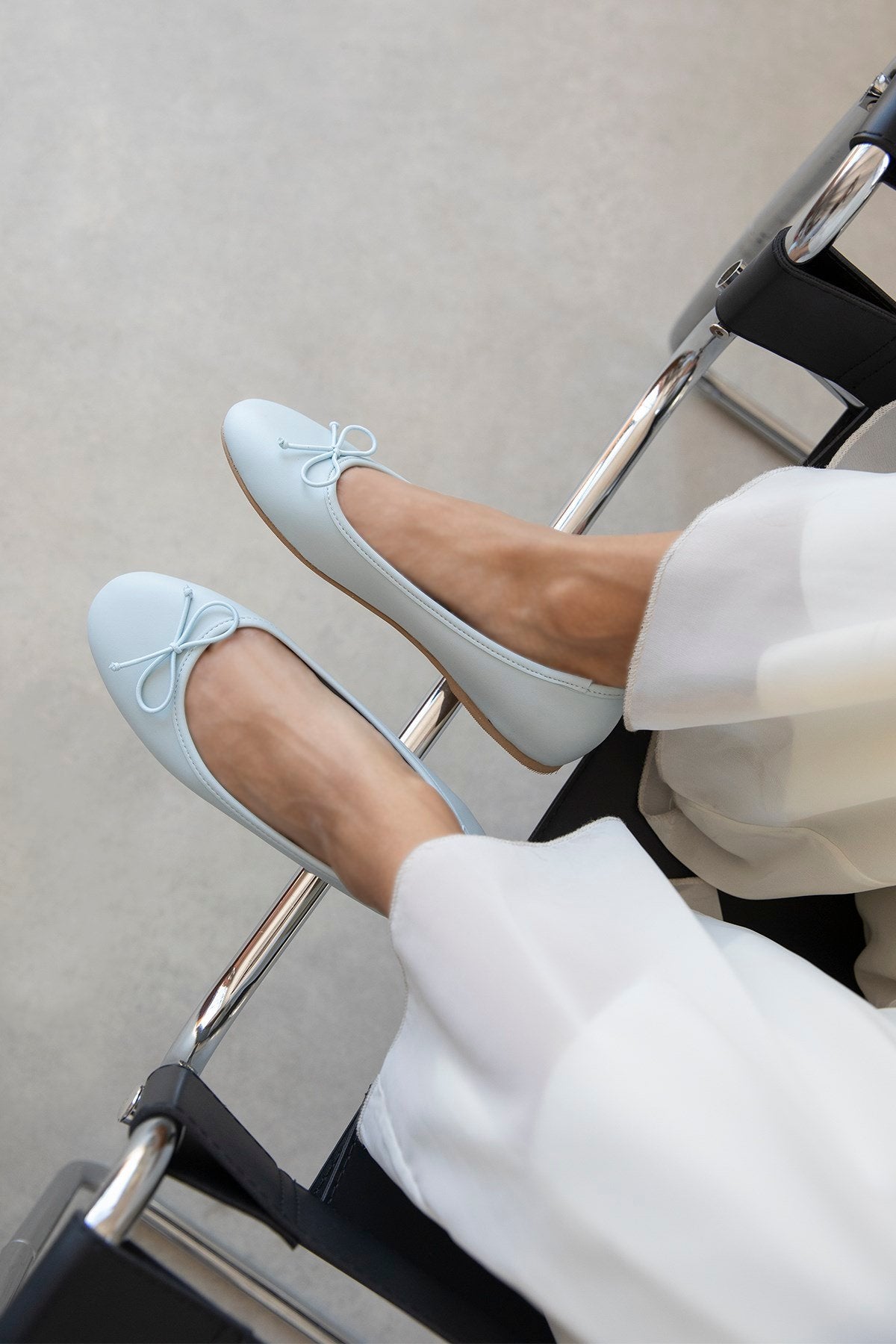 LILY BABY BLUE LEATHER BOW DETAIL WOMEN’S BALLET FLATS | Ballet Flats | FOOTWEAR | Lebbse LILY BABY BLUE LEATHER BOW DETAIL WOMEN’S BALLET FLATS | Ballet Flats | FOOTWEAR | Lebbse