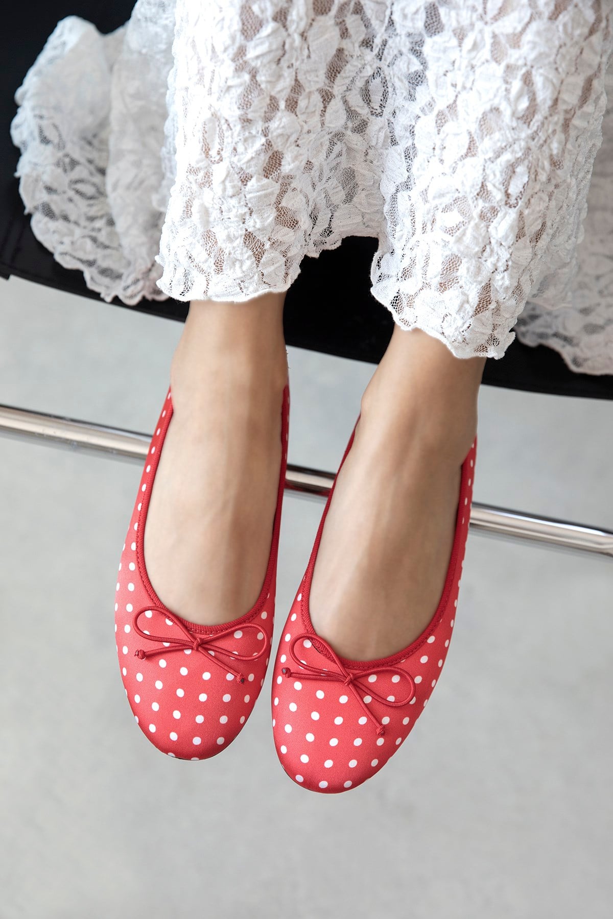 LILY RED POLKA DOT SATIN BOW DETAIL WOMEN’S BALLET FLATS | Ballet Flats | FOOTWEAR | Lebbse LILY RED POLKA DOT SATIN BOW DETAIL WOMEN’S BALLET FLATS | Ballet Flats | FOOTWEAR | Lebbse