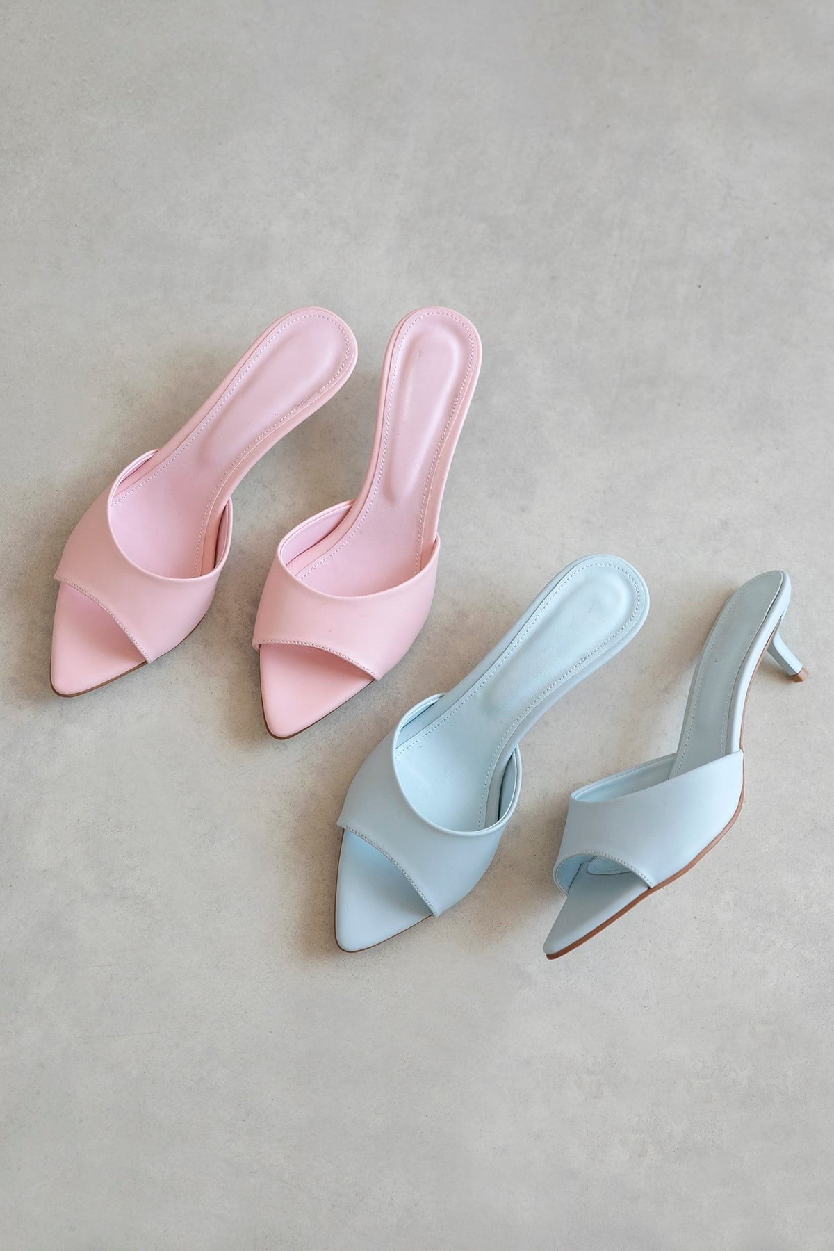RANDALL BABY BLUE LEATHER HIGH HEEL WOMEN’S SLIPPERS | FOOTWEAR | Heels | Slipper | Lebbse RANDALL BABY BLUE LEATHER HIGH HEEL WOMEN’S SLIPPERS | FOOTWEAR | Heels | Slipper | Lebbse