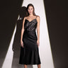 SATIN BLACK Skirt - Lebbse