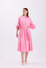 Shirt Collar Dress Pink - Lebbse