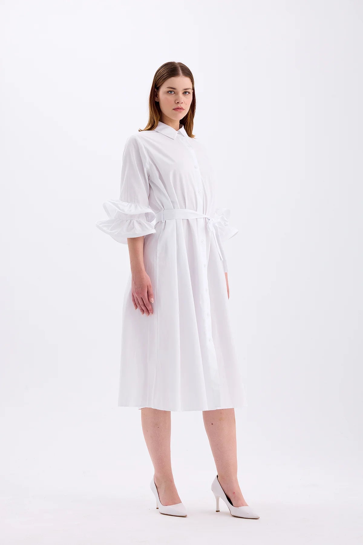 Shirt Collar Dress – White | Uncategorized | CLOTHES | DRESS | Lebbse Shirt Collar Dress – White | Uncategorized | CLOTHES | DRESS | Lebbse