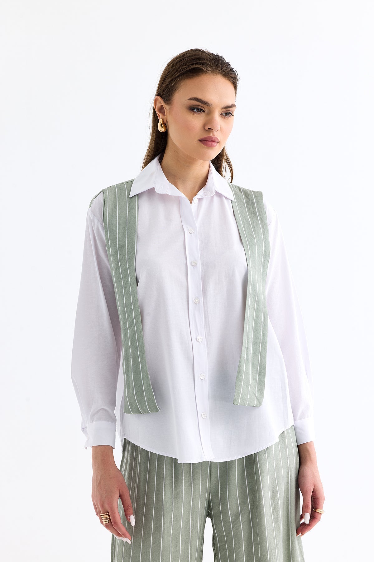 Shirt Trousers Set Mint - Lebbse