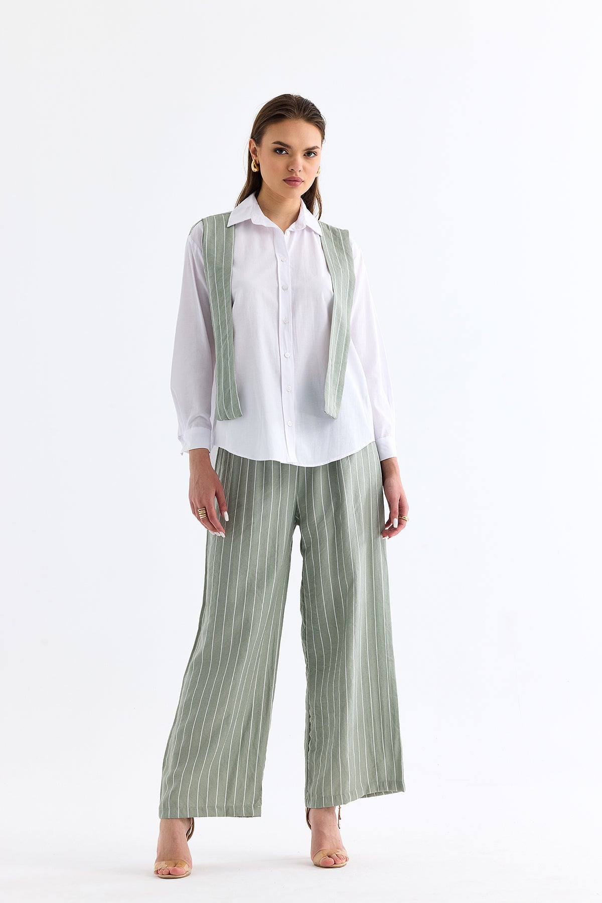 Shirt Trousers Set Mint - Lebbse