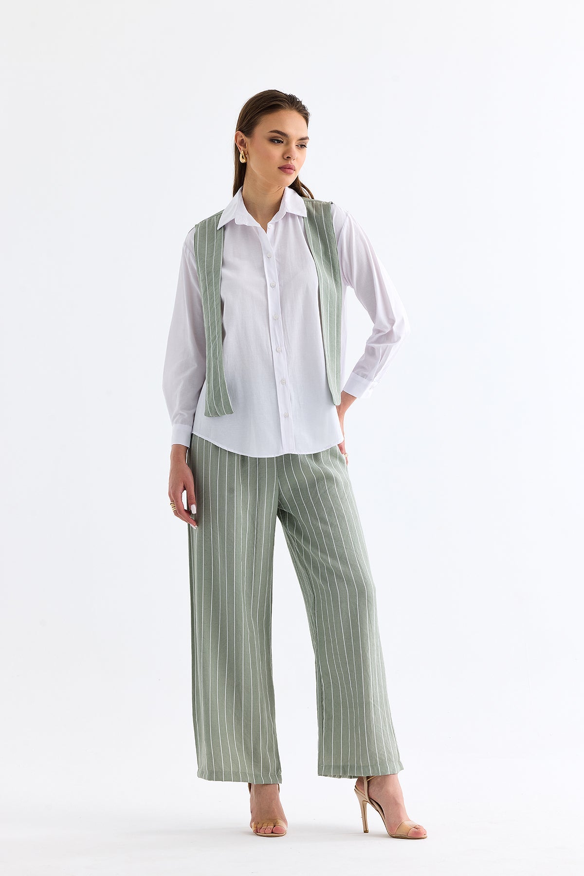 Shirt Trousers Set Mint - Lebbse