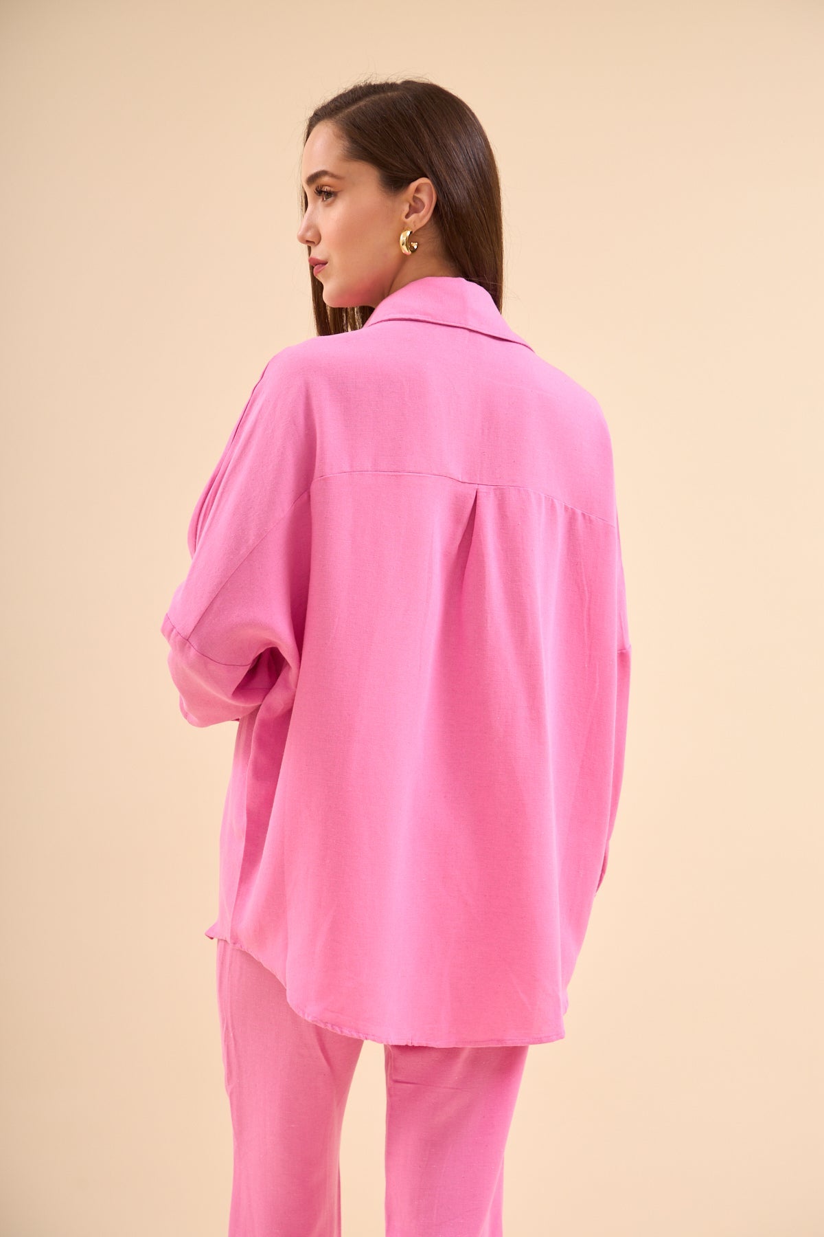 Shirt Trousers Set Pink - Lebbse