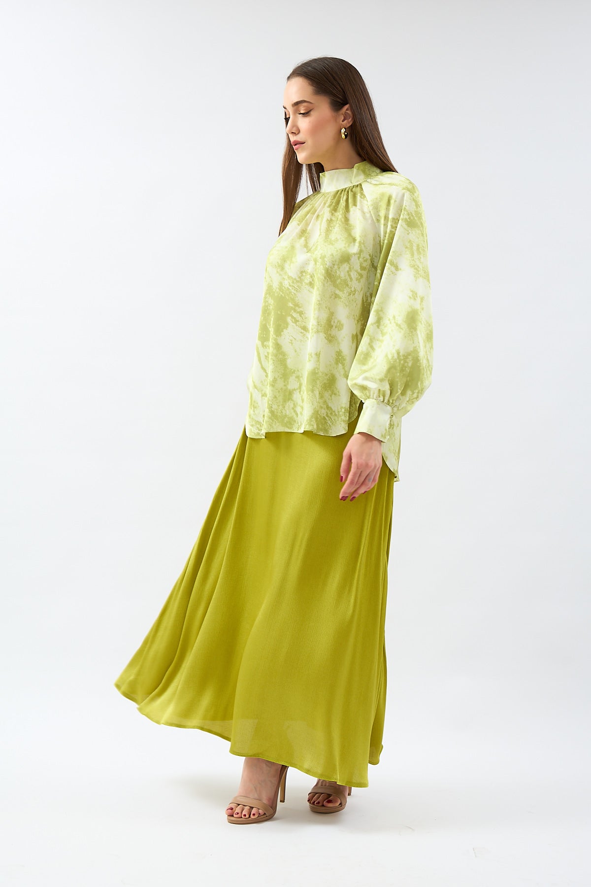 Silk Satin Set - GREEN | CLOTHES | Set | Lebbse Silk Satin Set - GREEN | CLOTHES | Set | Lebbse