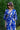 Slit Double Breasted Dress - DARK BLUE - Lebbse