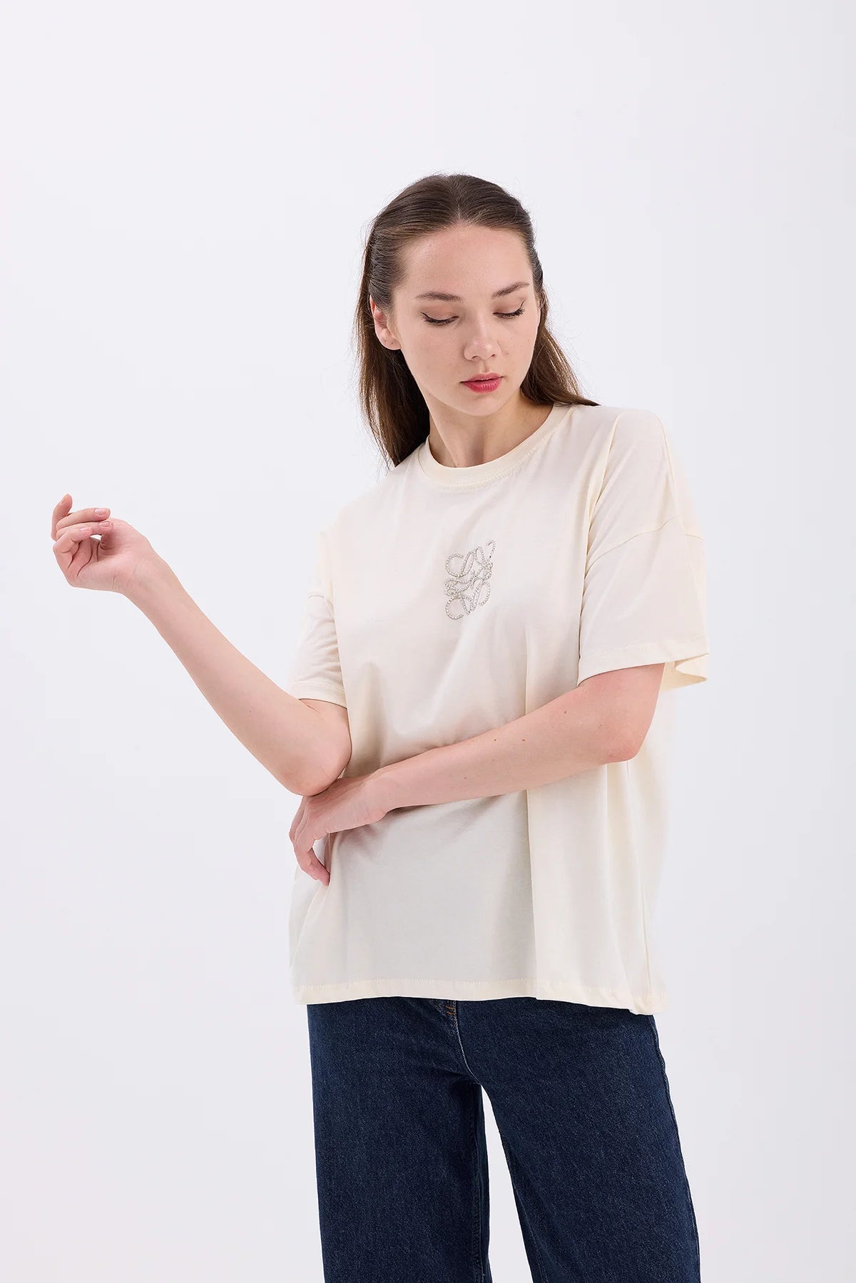 Square Embroidered Tshirt | | Lebbse Square Embroidered Tshirt | | Lebbse