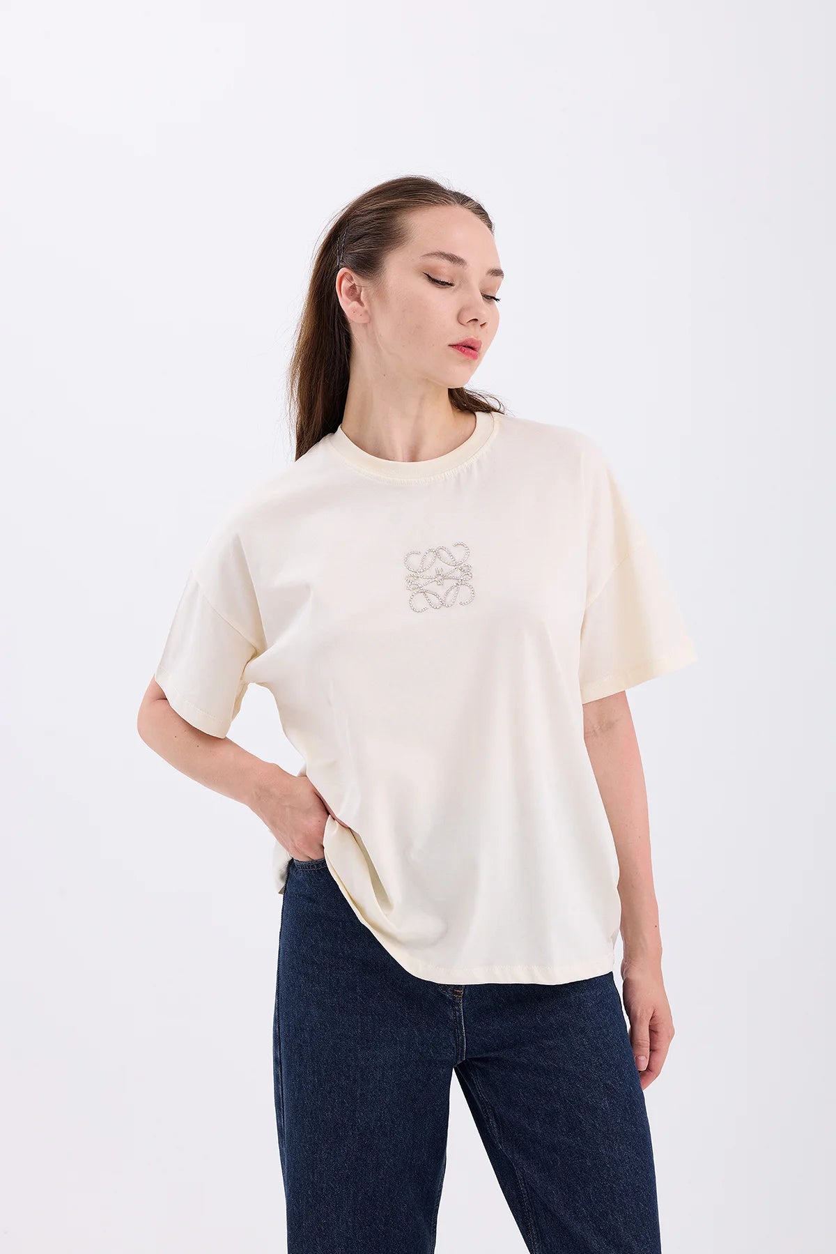 Square Embroidered Tshirt | | Lebbse Square Embroidered Tshirt | | Lebbse