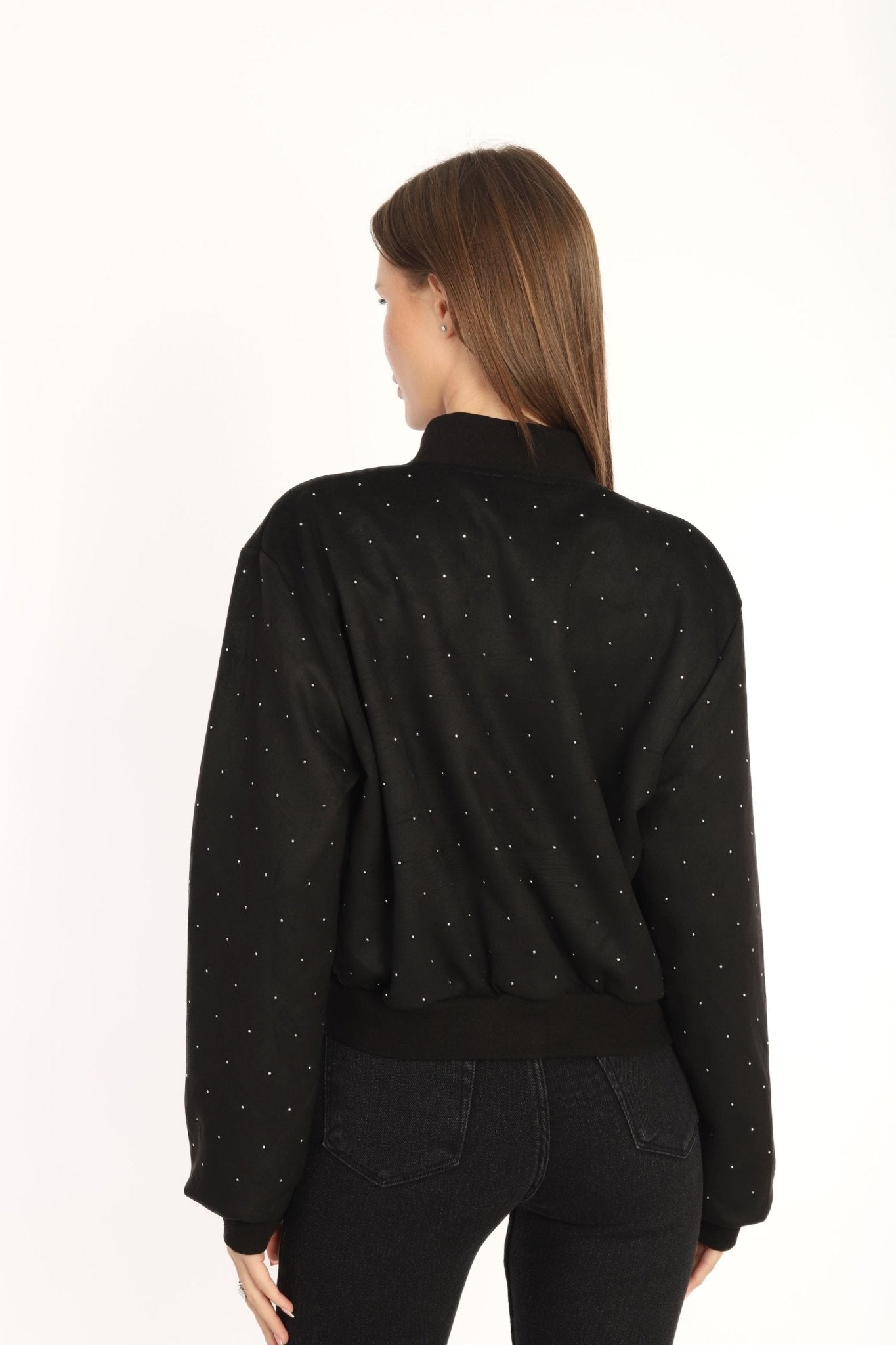 Stoned Bomber Jacket Black - Lebbse
