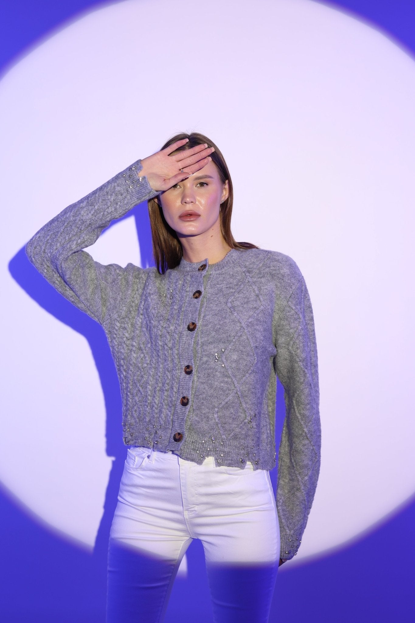 Stoned Walk Cardigan Gray | CARDIGAN | CLOTHES | Lebbse Stoned Walk Cardigan Gray | CARDIGAN | CLOTHES | Lebbse