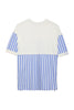 Striped T-Shirt with Side Zipper Detail - Lebbse