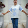 Striped T-Shirt with Side Zipper Detail - Lebbse
