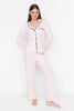Powder 100% Cotton Striped Piping Detailed Knit Pajama Set