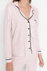 Powder 100% Cotton Striped Piping Detailed Knit Pajama Set
