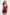 Burgundy Lace and Slit Rope Strap Knitted Fantasy Nightgown