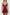 Burgundy Lace and Slit Rope Strap Knitted Fantasy Nightgown