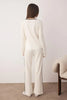 Offwhite Bow/Tie Knit Pajama Set