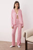 Pink Floral Shally Woven Pajama Set