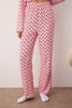 Pink Floral Shally Woven Pajama Set