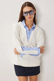 Shirt Collar Modal Sweatshirt