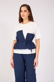 Vest Detailed Suit Navy Blue - Lebbse