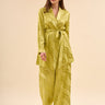 Wavy Jacquard Set Olive - Lebbse