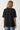 Women's Black Chain Detailed Oversize Knitted T-Shirt - Lebbse