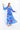 Women's Blue Chiffon Dress - Lebbse