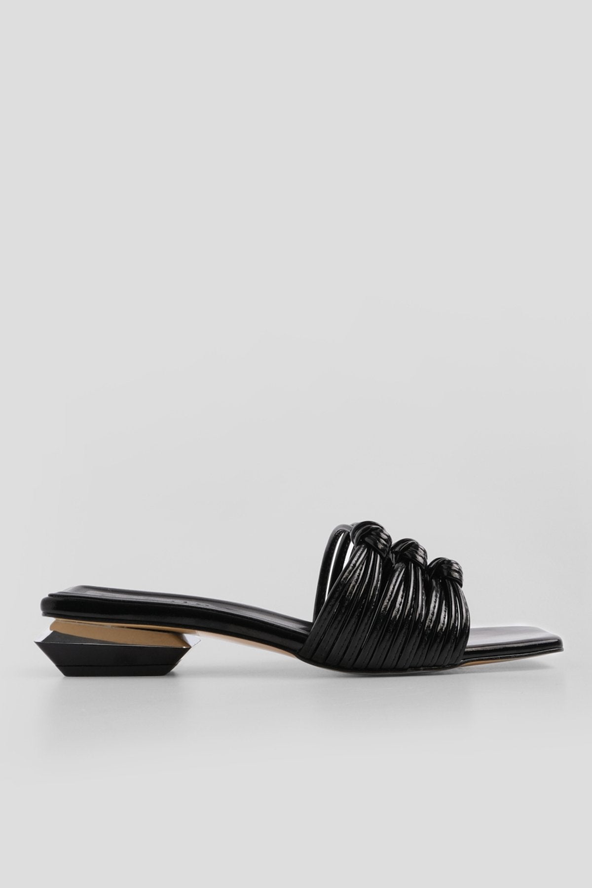Women's Heeled Slippers Tinda - Black - Lebbse