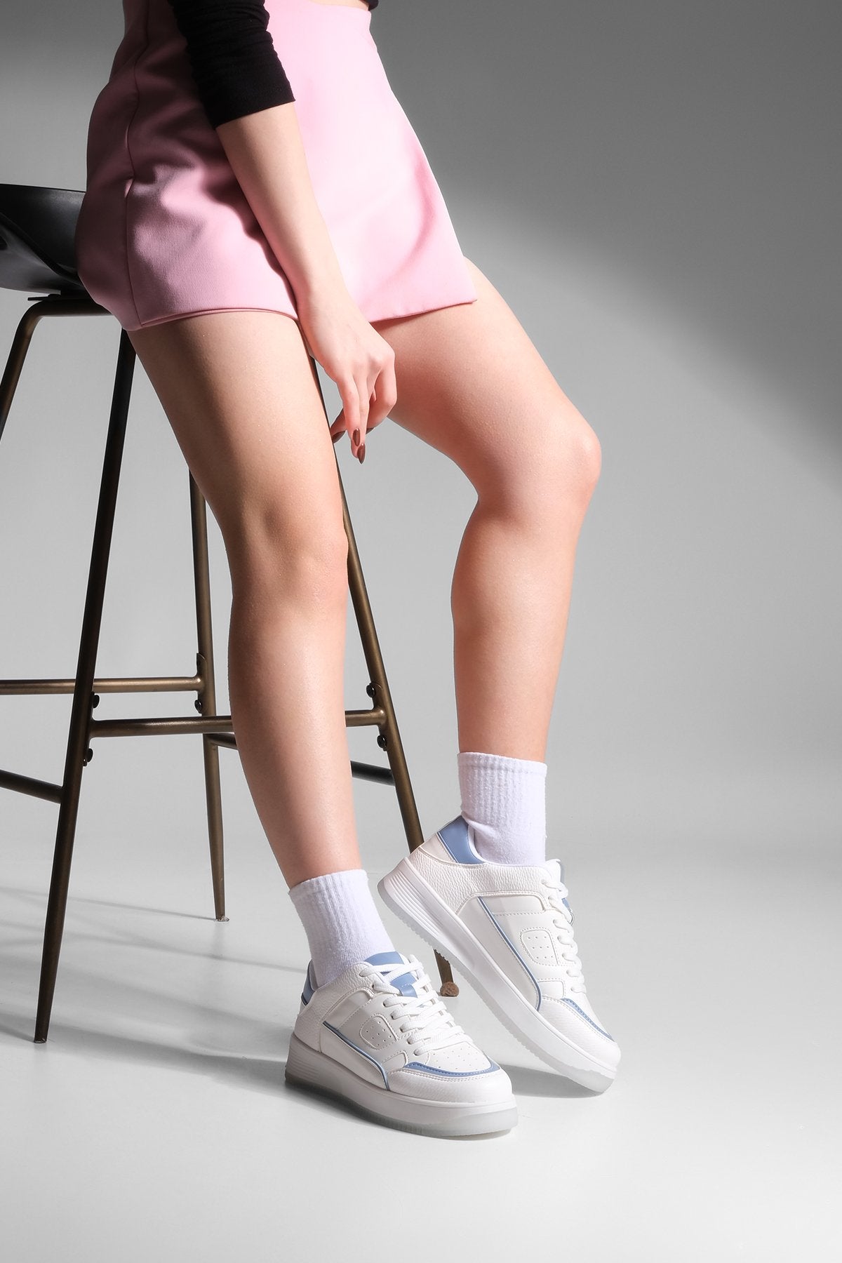 Women's Sneaker Thick Sole Sports Shoes Sitas - Blue - Lebbse
